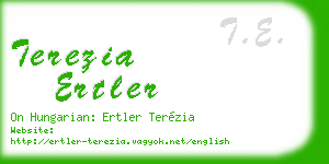 terezia ertler business card