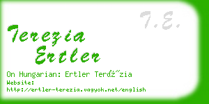 terezia ertler business card